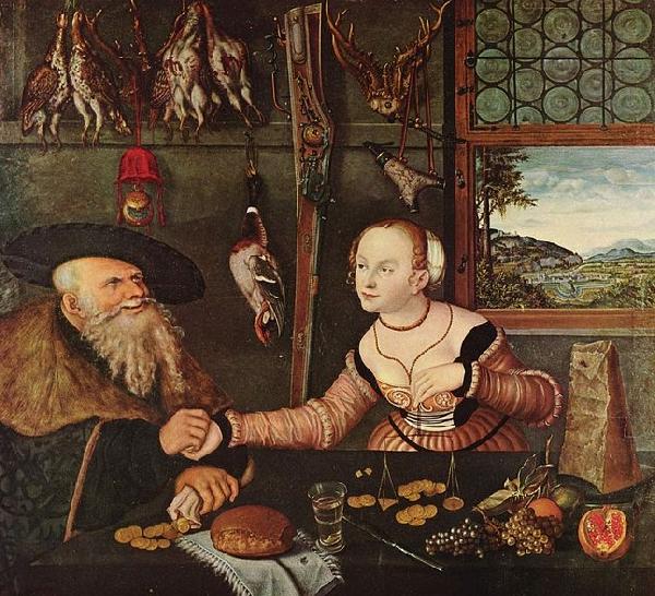 Lucas Cranach the Elder Die Bezahlung Germany oil painting art